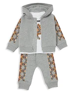 Baby's Classic Thomas Bear-Print Zip-Up Hoodie