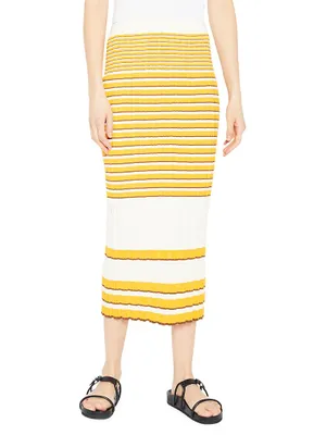 Rib-Knit Pencil Skirt