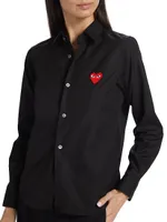 Heart Button Down Shirt