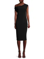 Drop Shoulder Sheath Dress