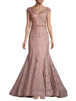 Beaded Lace Gown