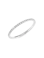 Eternity 18K White Gold & Diamond Band