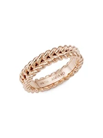 18K Rose Gold Braided Ring