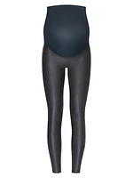 Mama Maternity Faux Leather Leggings