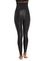 Mama Maternity Faux Leather Leggings