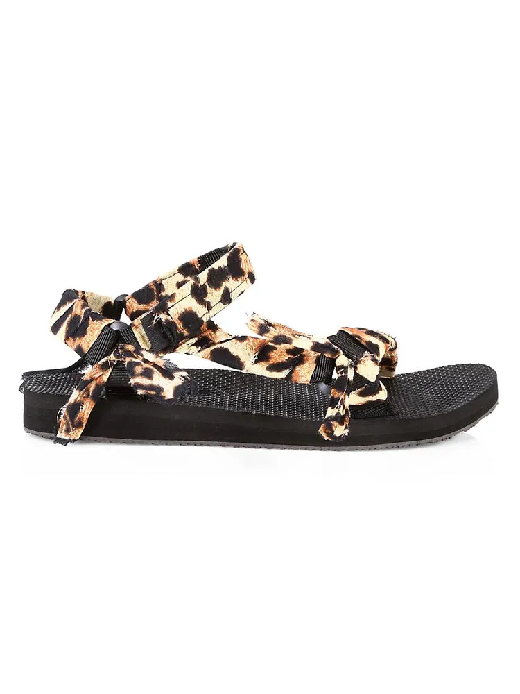 Trekky Leopard-Print Bandana Sport Sandals