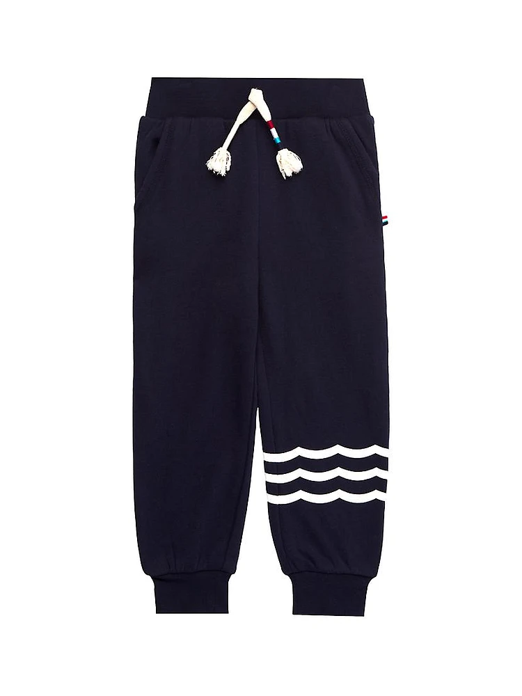 Little Kid's & Waves Jogger Pants