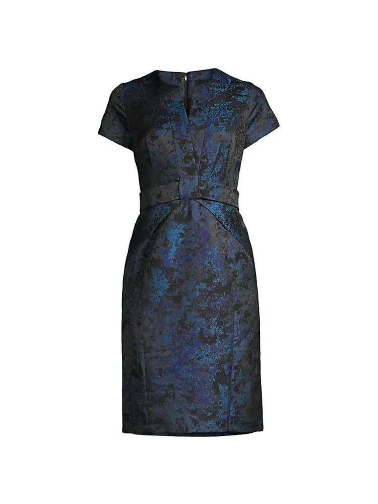 Jacquard Sheath Dress