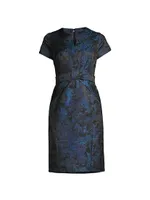 Jacquard Sheath Dress