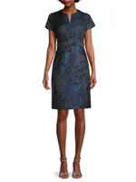 Jacquard Sheath Dress