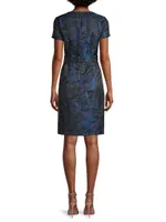 Jacquard Sheath Dress