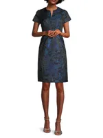 Jacquard Sheath Dress