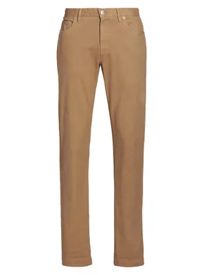 COLLECTION Five-Pocket Cotton-Stretch Pants