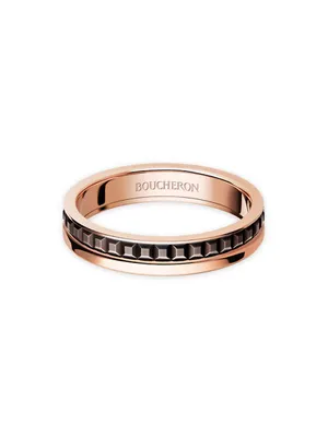 Unisex Quatre Classique Two-Tone 18K Gold Wedding Band