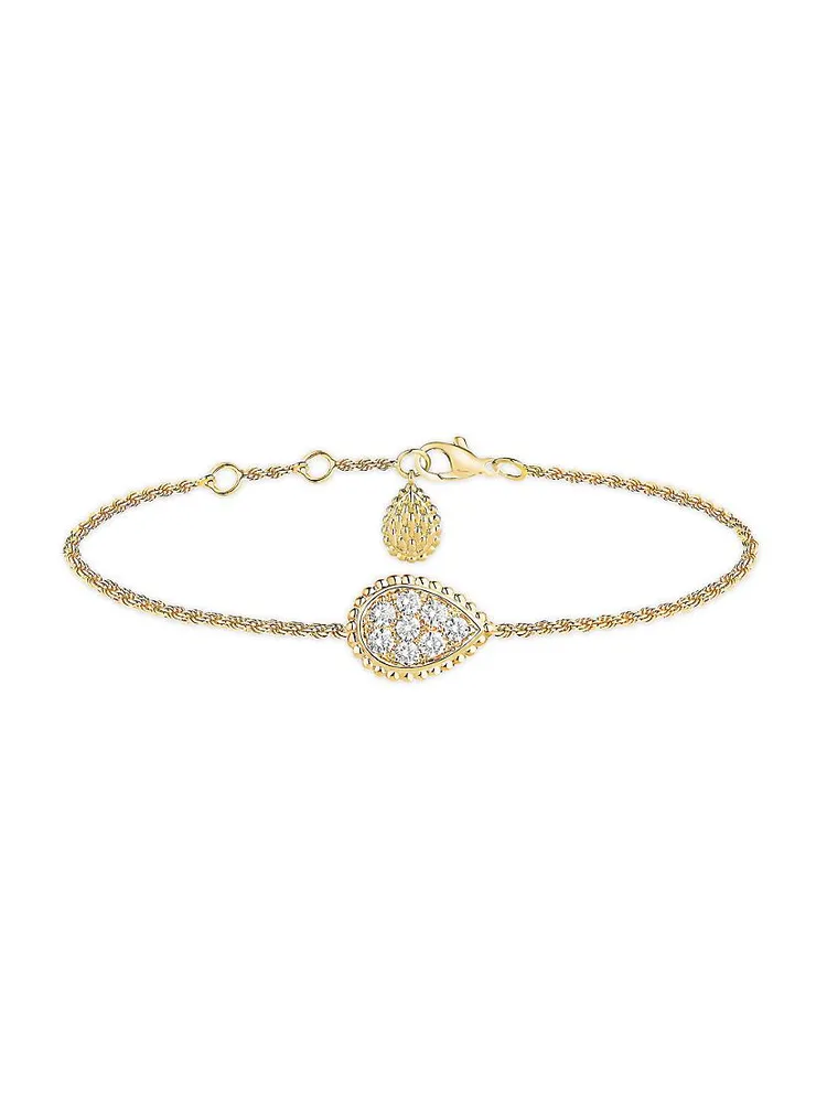 Serpent Bohème 18K Yellow Gold & 0.33 TCW Diamond Chain Bracelet