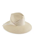 Gardenia Straw Fedora Hat