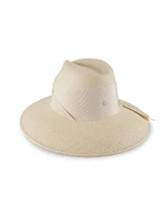 Gardenia Straw Fedora Hat