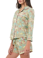 2-Piece Vera Wild Sanctuary Pajama Set