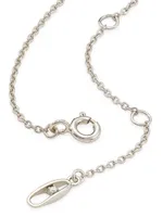 Modern Love Sterling Silver & Cubic Zirconia Pendant Necklace