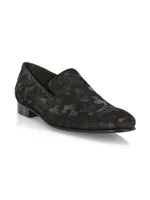 COLLECTION Camouflage Velvet Loafers