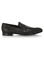 COLLECTION Camouflage Velvet Loafers