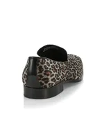 COLLECTION Leopard Velvet Loafers