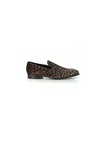 COLLECTION Leopard Velvet Loafers