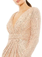 Sequined Midi Dress