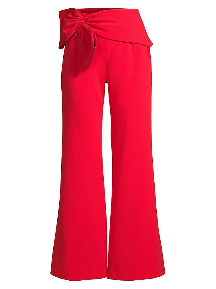 Whitley Bow Wide-Leg Pants