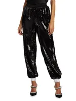 Sequin Track Pants