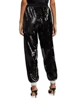 Sequin Track Pants