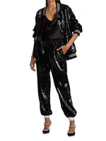 Sequin Track Pants