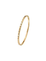 Ice Cube 18K Yellow Gold & Diamond Bangle