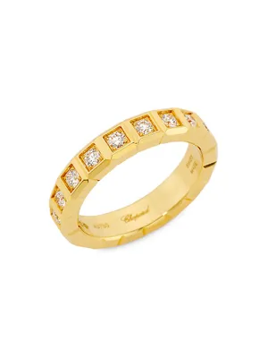 Ice Cube 18K Gold & Diamond Ring