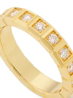 Ice Cube 18K Yellow Gold & Diamond Ring