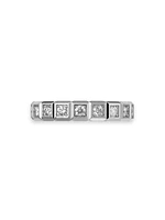 Ice Cube 18K White Gold & Diamond Ring