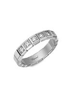 Ice Cube 18K White Gold & Diamond Ring