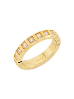 Ice Cube 18K Yellow Gold & Diamond Ring