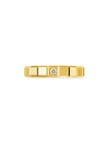 Ice Cube 18K Yellow Gold & Diamond Ring