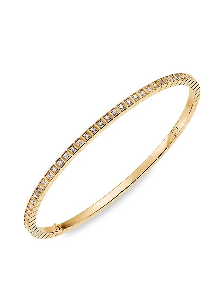 Ice Cube 18K Yellow Gold & Diamond Bracelet