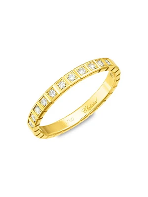 Ice Cube 18K Yellow Gold & Diamond Ring