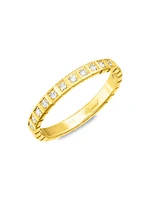 Ice Cube 18K Yellow Gold & Diamond Ring