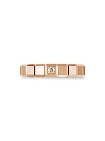 Ice Cube 18K Rose Gold & Diamond Ring