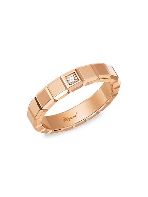 Ice Cube 18K Rose Gold & Diamond Ring