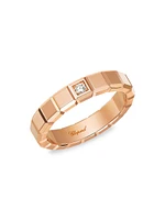 Ice Cube 18K Rose Gold & Diamond Ring