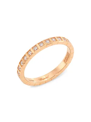 Ice Cube 18K Rose Gold & Diamond Ring