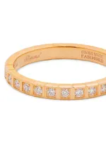 Ice Cube 18K Rose Gold & Diamond Ring