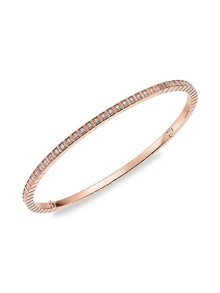 Ice Cube 18K Rose Gold Diamond Bracelet