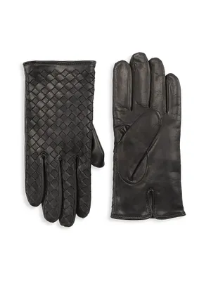 COLLECTION Woven Nappa Leather Gloves