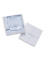 5-Piece Baby Boy's Simple Stripe Gift Set